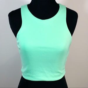 Mint green crop top